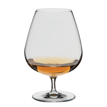 Haonai 13-1/4-ounce Napoleon Brandy Glass Crystal Brandy Snifter Masterfully Blown Glassware,Dishwasher safe